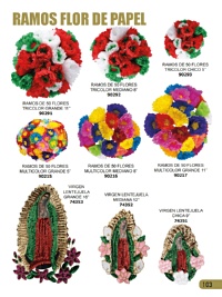 Ramo de 50 Flores de Papel Chico 5" Tricolor