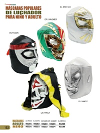 Mascara de Luchador Octagon para Nino Negro/Plata